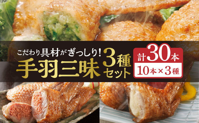 手羽三昧3種セット1.5kg(餃子・明太・チーズ各10本入り)_M025-001_02 宮崎県宮崎市｜ふるさとチョイス ふるさと納税サイト