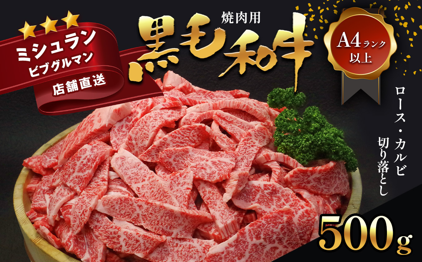 国産 黒毛和牛 A5等級カルビ焼肉用(バラ肉)（500g）(２〜3人前)