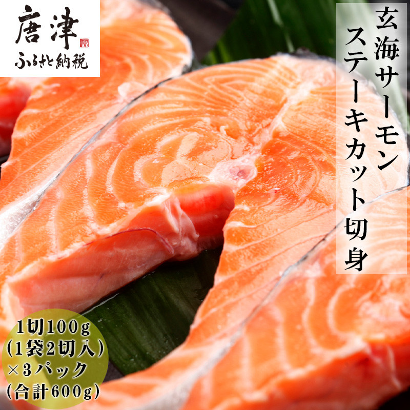 玄海サーモンステーキカット切身 200g×3パック(合計600g) おさかな村 お弁当 おかず 「2024年 令和6年」  佐賀県唐津市｜ふるさとチョイス ふるさと納税サイト