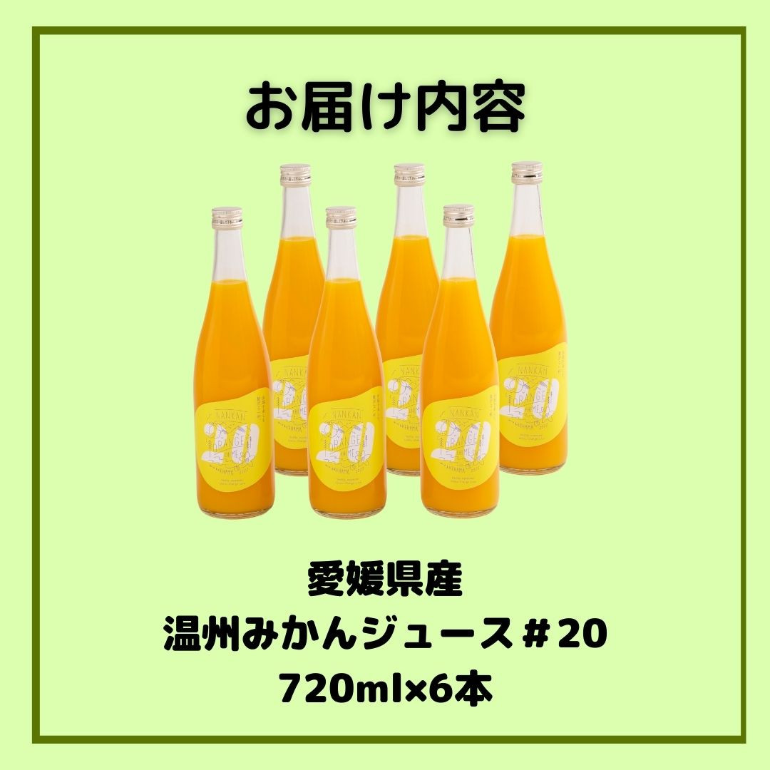 愛媛県産みかんジュース4種詰め合わせ 720ml 6本セット 日時指定 
