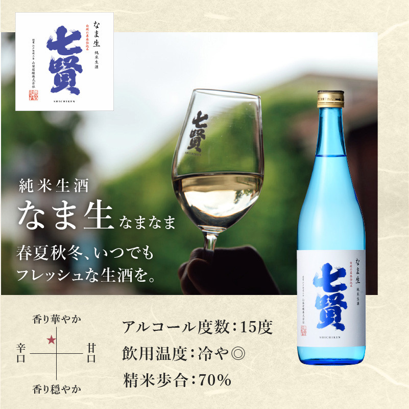 七賢 日本酒 飲み比べ720ml×5本セット　№15