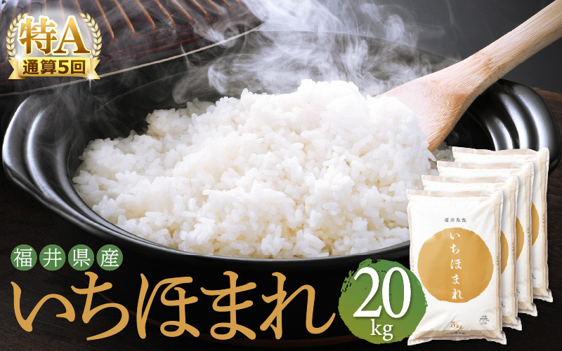 新米】特A通算5回！お米 いちほまれ 20kg 令和5年 福井県産【米 20キロ