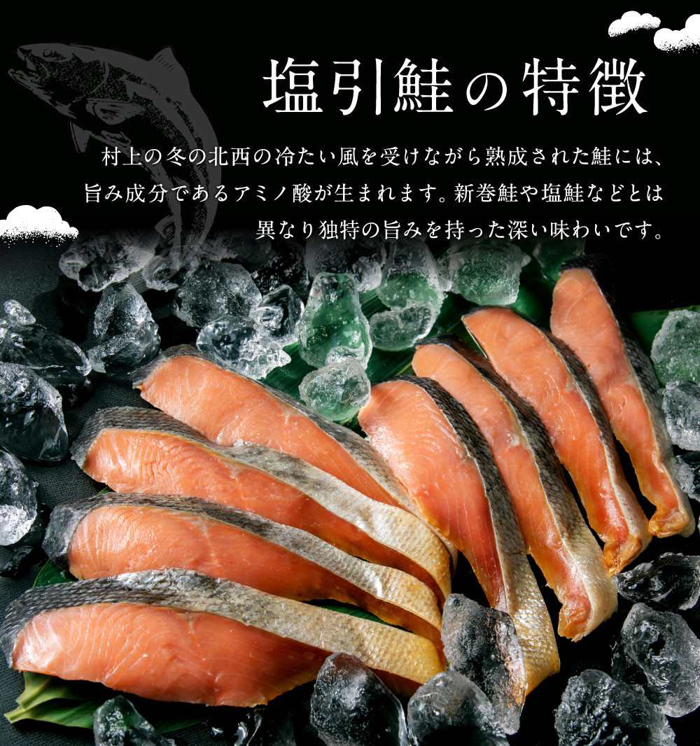 新潟県村上市　ふるさと納税　塩引鮭（半身）・酒びたし　C4066　千年鮭きっかわ