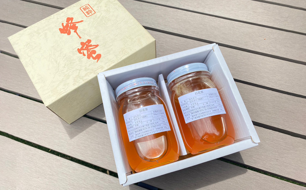 下呂産純粋はちみつ（百花蜜600g×2本）岐阜県 下呂市 蜂蜜 国産 無添加 ハチミツ はちみつ