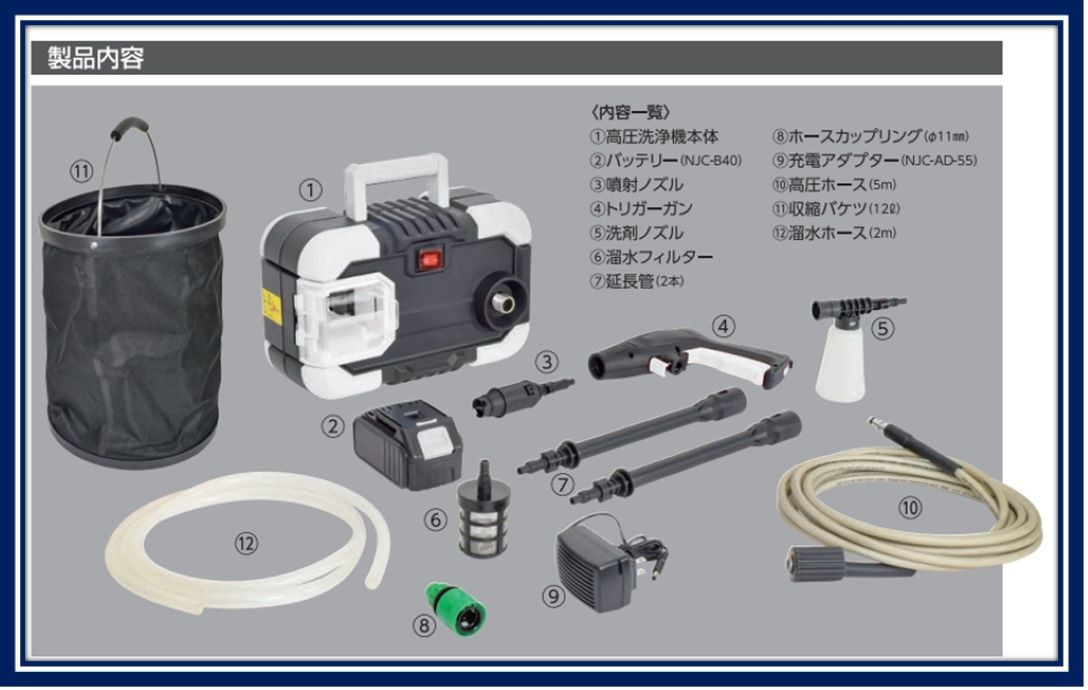 充電式高圧洗浄機ジェットクリーナー｜コードレス 洗車 大掃除 掃除用品 ガーデニング アウトドア 庭 階段 タイル コンクリート 屋外 玄関 ベランダ  油汚れ 黒ずみ 床掃除 玄関掃除 網戸掃除 水垢 外壁 階段 [0372] 大阪府寝屋川市｜ふるさとチョイス ふるさと納税サイト