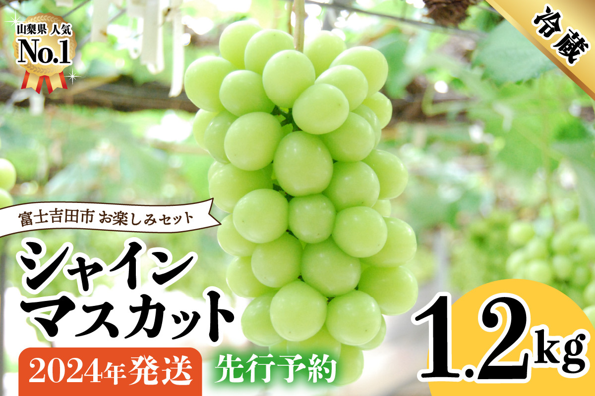 ④8月27日出荷分 山梨県産 高級シャインマスカット 2キロ 4房 - 果物