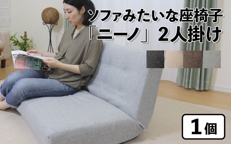 4色から選べる】ソファみたいな座椅子 ニーノ 2人掛け / 家具 チェアー