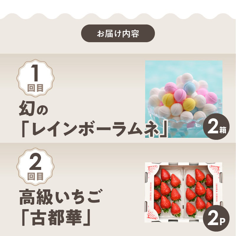 ふるさと納税 奈良県 生駒市 幻の「レインボーラムネ」2箱 - お菓子