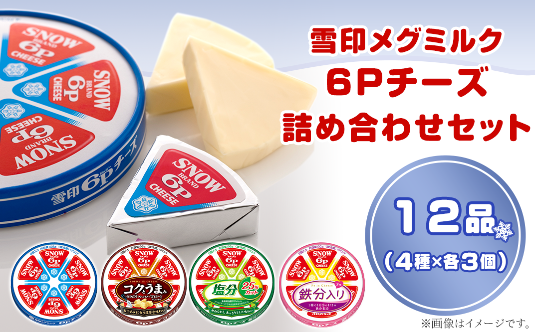 18-10雪印メグミルク・6Pチーズ詰め合わせセット（12品）
