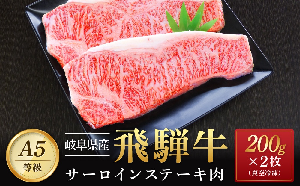 飛騨牛 A5 サーロイン ステーキ用 400ｇ（200g×2枚）｜国産 肉 牛肉
