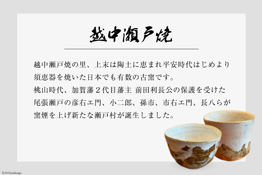 ＜越中瀬戸焼庄楽窯＞ 釋永由紀夫造 白釉 ぐい吞み [ 越中陶の里 陶農館 富山県 立山町 55590290 ] ぐい呑み 陶器 酒器 おちょこ  おしゃれ