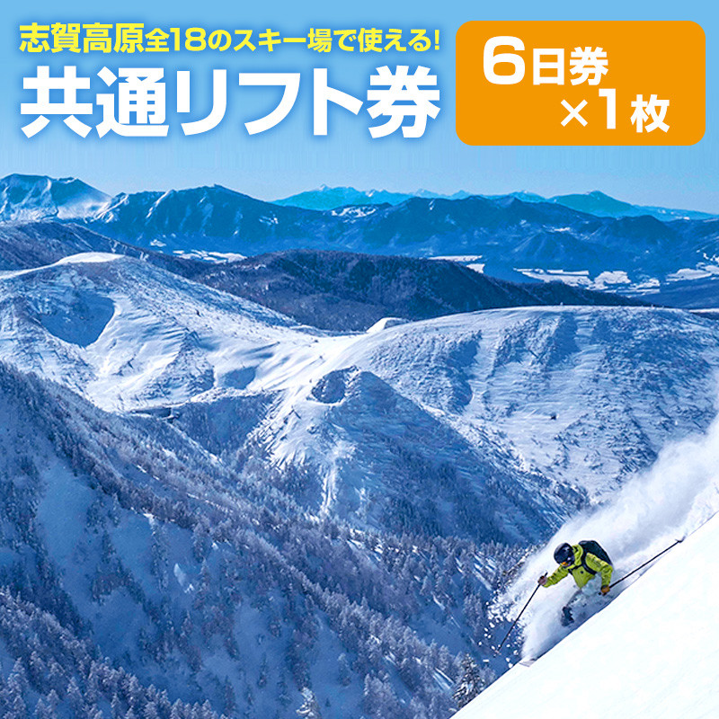 小人２枚 長野県スキー場共通リフト券 ① 野沢 白馬 斑尾など - スキー場