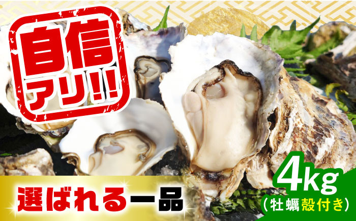 特選 牡蠣三昧！【生牡蠣】広島牡蠣 殻付き4kg 牡蠣 かき カキ 生牡蠣