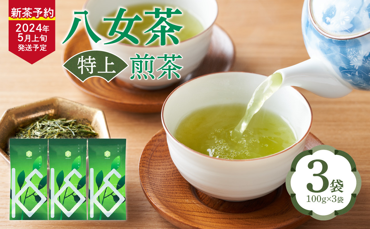 八女茶，緑茶(特上煎茶)2袋 数量限定 - 茶