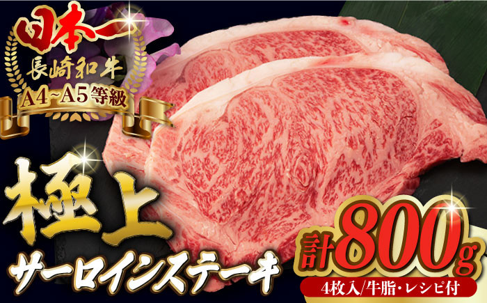 サーロイン ステーキ 800g （200g×4枚） 長崎和牛 A4～A5ランク 希少