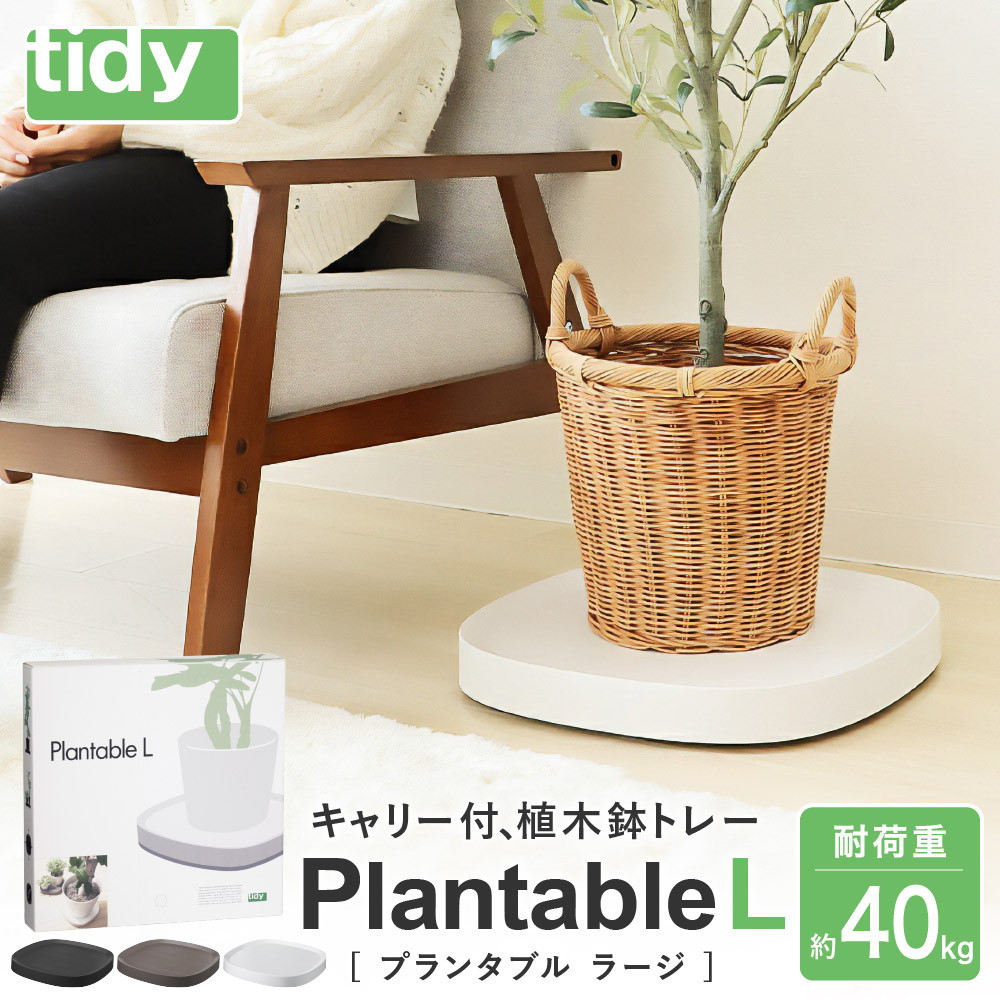 015EB11N.tidy ティディ Plantable L（キャスター付植木鉢トレイ