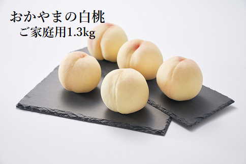おかやまの白桃1.3kg（ご家庭用）