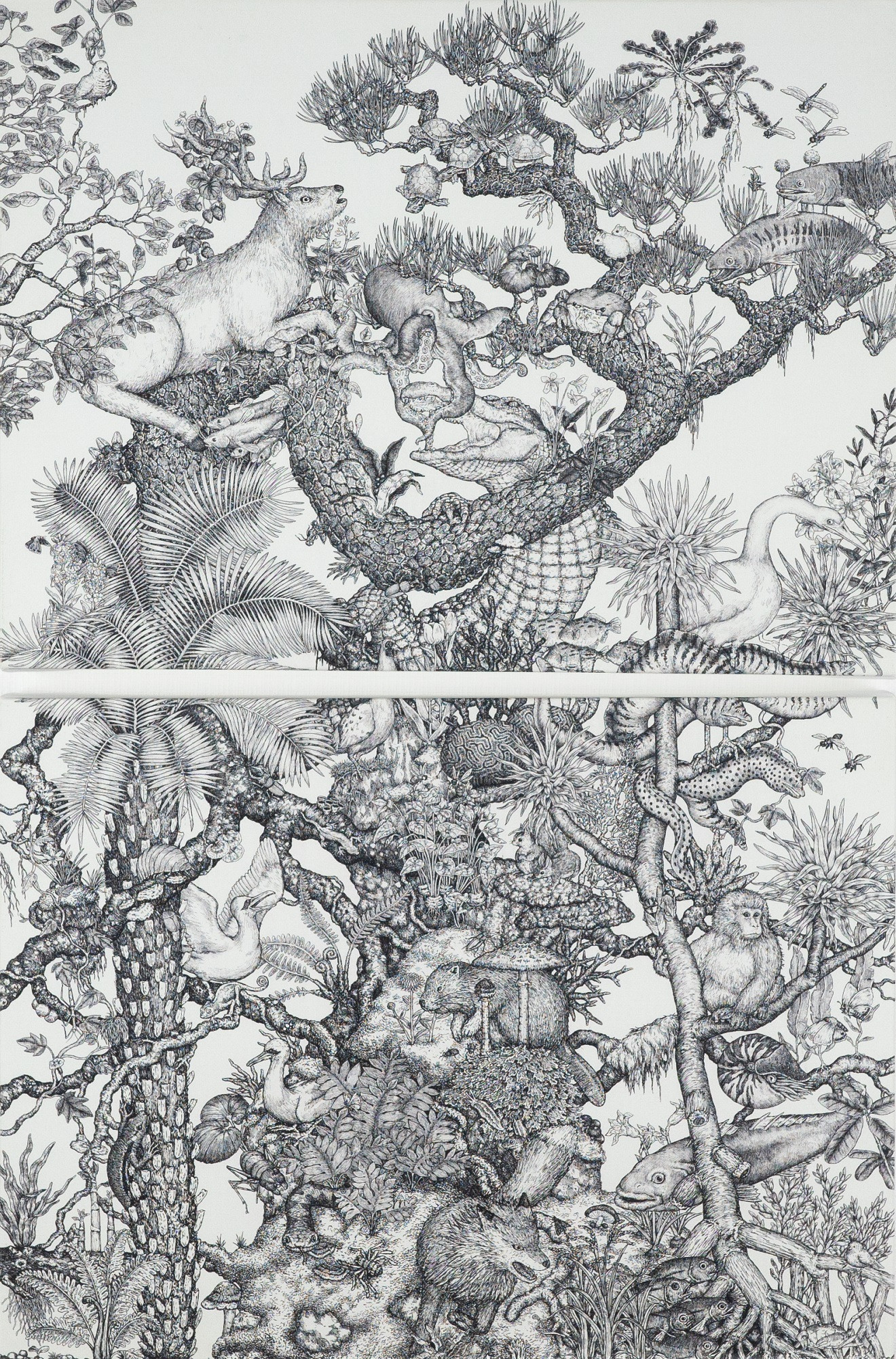 ペン画アーティスト 村山大明】「Forest -上-」 複製画作品[髙島屋選定品］083N739 - 京都府南丹市｜ふるさとチョイス -  ふるさと納税サイト