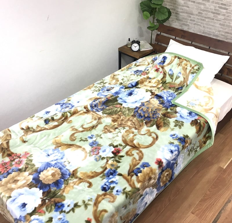 マイヤー毛布 シングル グリーン C.R.P加工毛布 1枚 (ニューマイヤー毛布) 11821GR｜毛布の町 泉大津 国産 サイズ・色 家庭洗濯可  [5003] - 大阪府泉大津市｜ふるさとチョイス - ふるさと納税サイト