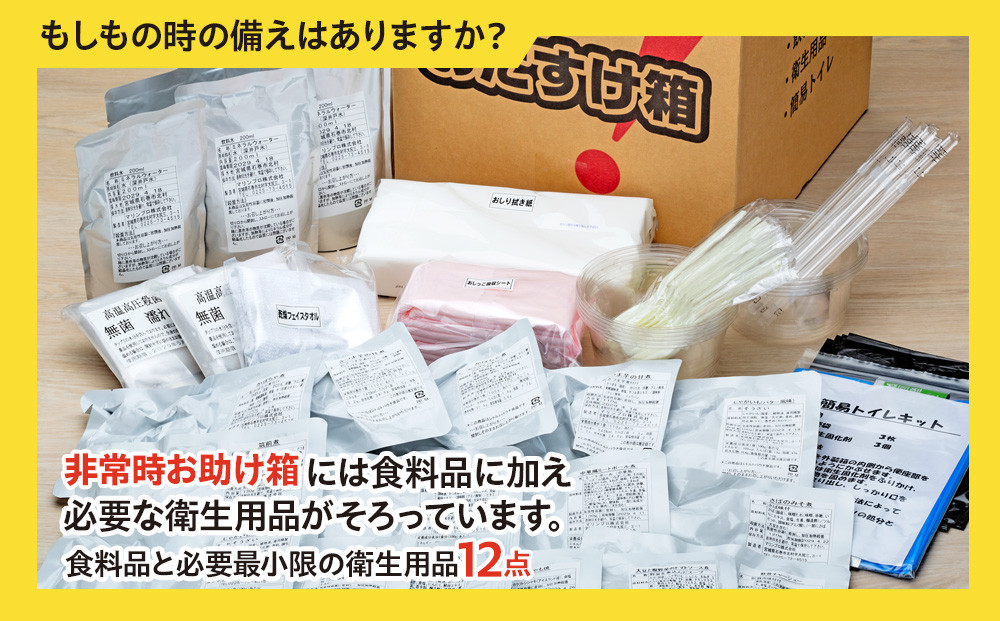 防災グッズ 非常時おたすけ箱 (1人3日分) ×3箱 備蓄 食料品 飲料水 簡易トイレ 非常食 飲料水 簡易トイレ 3人用 5年保存 長期保存 災害  非常用 宮城県 石巻市 宮城県石巻市｜ふるさとチョイス ふるさと納税サイト