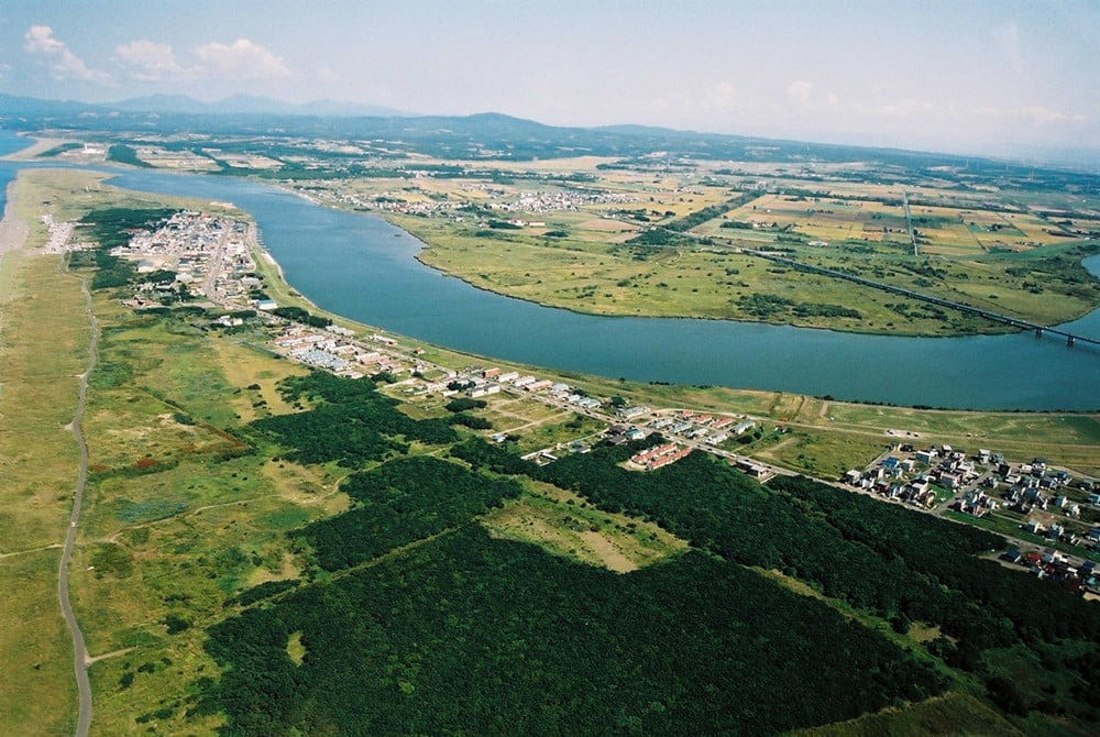 石狩市のアイコンでもある石狩川