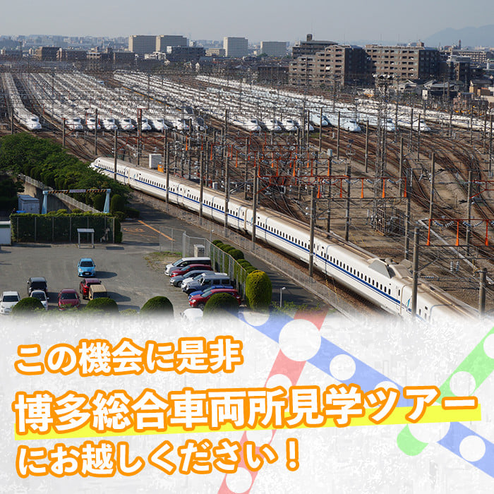 博多総合車両所見学ツアー(1名様分＜1名まで同伴可＞)数量限定 新幹線 ツアー 体験 チケット 利用券 ペア 旅行 無料送迎  【ksg1503】【株式会社日本旅行】