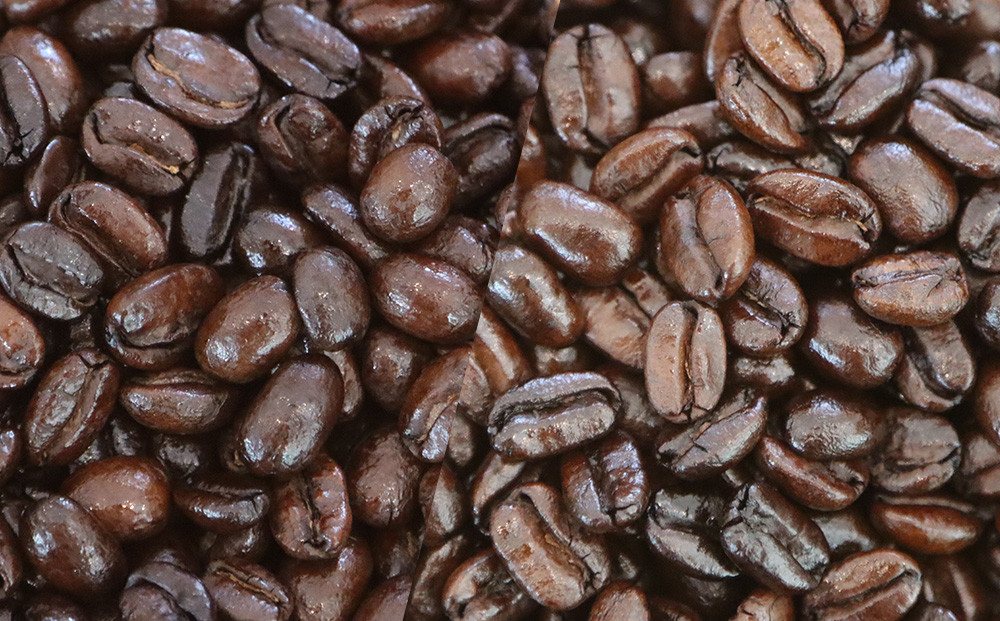 ツヤツヤのコーヒーオイルがコクを生み出します。