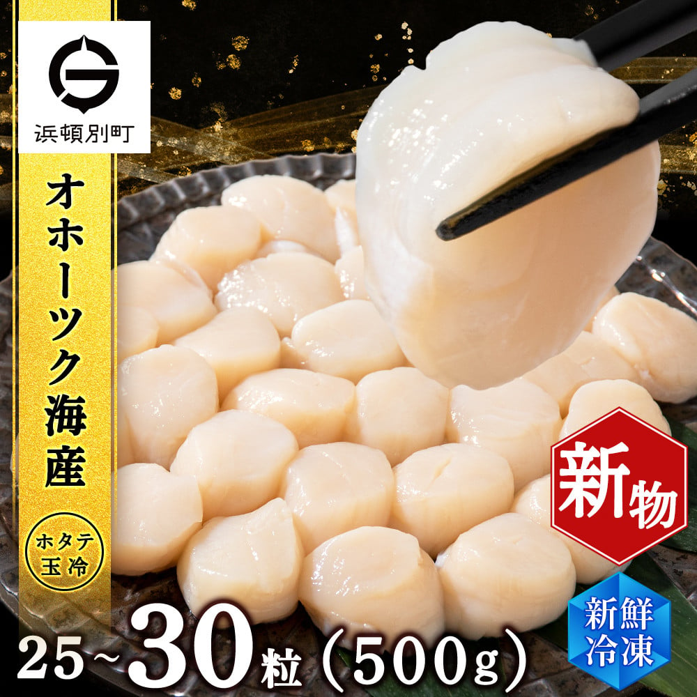 ホタテ 北海道産 冷凍 貝柱 500ｇ(250g×2個セット)【頓別漁業協同組合】 刺身 玉冷 むき身 オホーツク海産 小分け ギフト ほたて 帆立  - 北海道浜頓別町｜ふるさとチョイス - ふるさと納税サイト