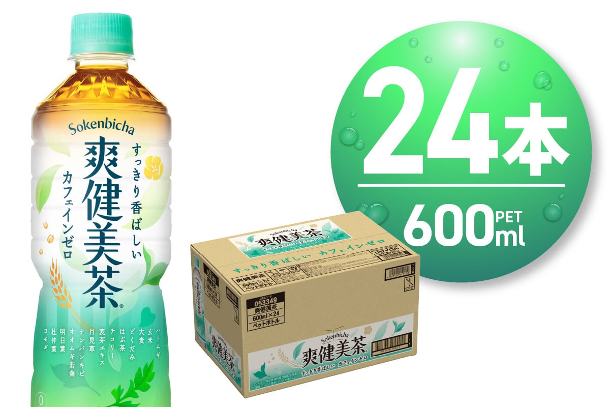 爽健美茶 600ml PET×24本 お茶 飲料 カフェインゼロ ペットボトル ソフトドリンク 札幌工場製造 札幌市 -  北海道札幌市｜ふるさとチョイス - ふるさと納税サイト