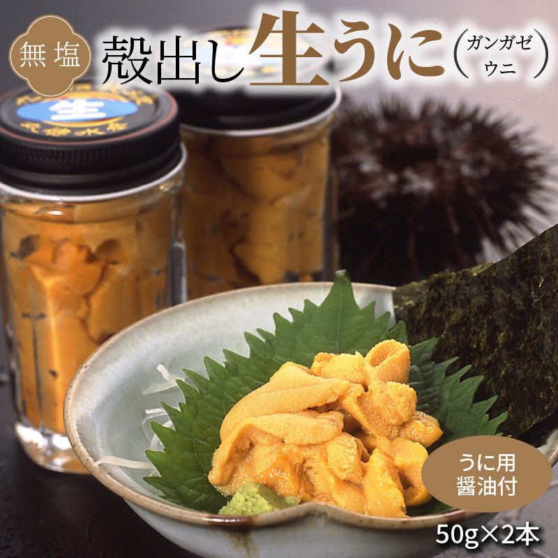 S002-024_殻出し生うに（ガンガゼウニ）50g×2本 うに用醤油付 - 熊本県天草市｜ふるさとチョイス - ふるさと納税サイト