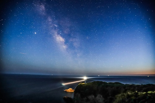展望台から見る星空