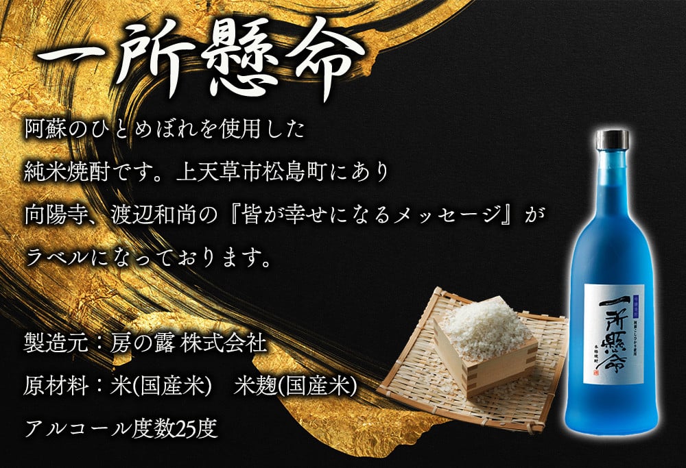 ☆レビューキャンペーン対象返礼品☆ 米焼酎「一所懸命」「説法焼酎」2種セット 720ml×2 1440ml 飲み比べ アルコール 米 米焼酎 本格米焼酎  ギフト 贈り物 晩酌 美味しい スッキリ 辛口 熊本県 阿蘇市 - 熊本県阿蘇市｜ふるさとチョイス - ふるさと納税サイト