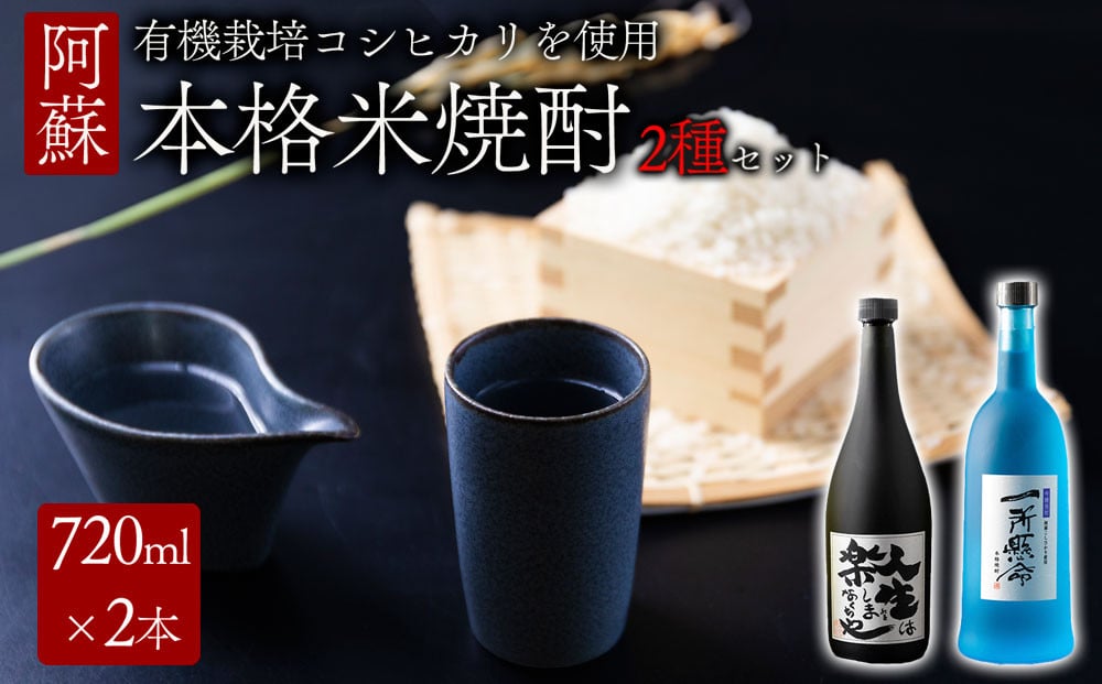 ☆レビューキャンペーン対象返礼品☆ 米焼酎「一所懸命」「説法焼酎」2種セット 720ml×2 1440ml 飲み比べ アルコール 米 米焼酎 本格米焼酎  ギフト 贈り物 晩酌 美味しい スッキリ 辛口 熊本県 阿蘇市 - 熊本県阿蘇市｜ふるさとチョイス - ふるさと納税サイト