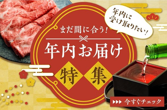 ↑↑ まだまだ間に合う！年内お届け返礼品はこちらから↑↑