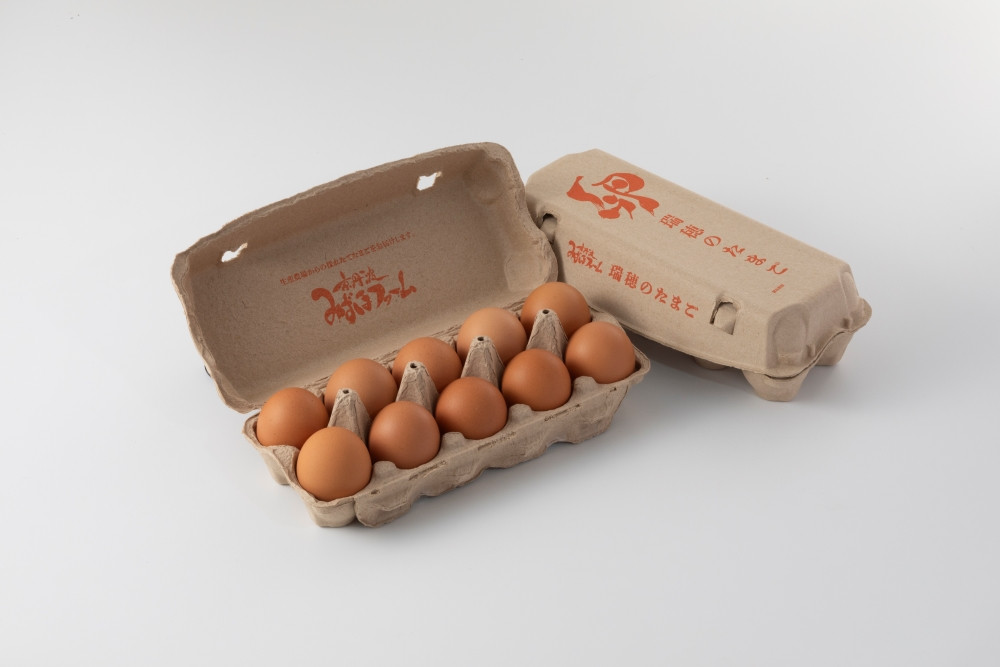 コクが有りしっかりとした味わいが特徴の「瑞穂の赤たまご」。