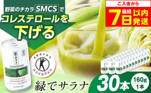 緑でサラナ（160g×30缶） 2ケースセット サンスター : PURE