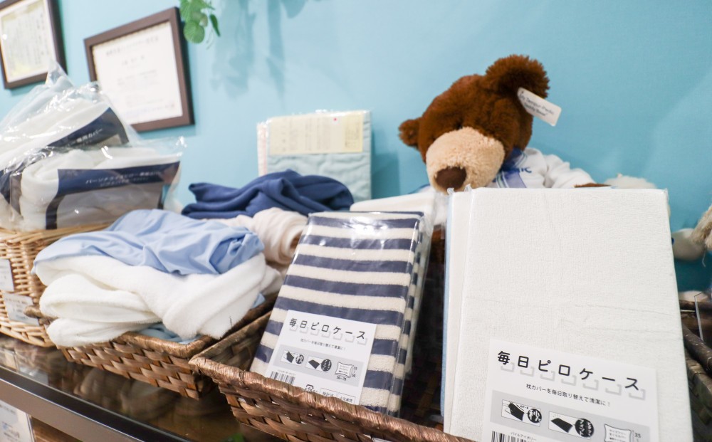 商品棚には気になる睡眠グッズが盛りだくさん!