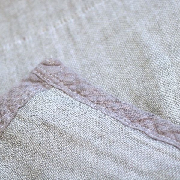 両面杢グレー生地のリバーシブル