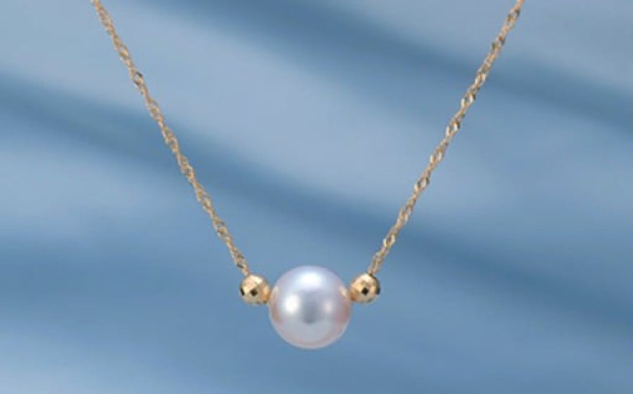 アコヤ真珠 ネックレス K18 パール ペンダント