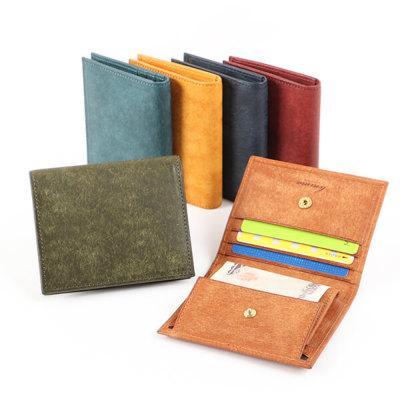 【新品】Lemma レンマ　二つ折り財布 Marisco マリスコ lemma レンマ Marisco マリスコ コンパクト財布 二つ折り財布 ネイビー
