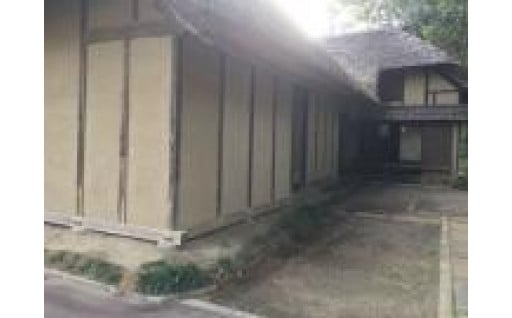 町指定文化財　旧加藤家住宅の土壁修繕が行われました。