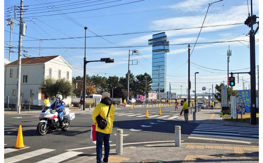 三浜駅伝競走大会に活用しました！（令和４年度）