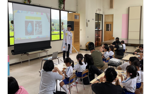 寄附金を活用しまして、錦江町の保育園にて知育教育事業【STEAM教育】のイベントをしました‼