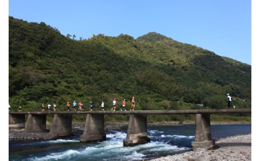 四万十川ウルトラマラソンの開催に活用しました