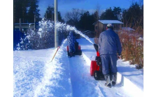 高齢者世帯等の除雪に対し２８万８千円を活用　　　　（２０２３年度実績）