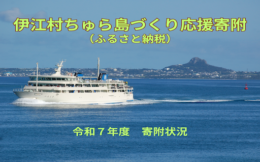 伊江村ちゅら島づくり応援寄附金（ふるさと納税）　/　寄付状況（令和７年度）