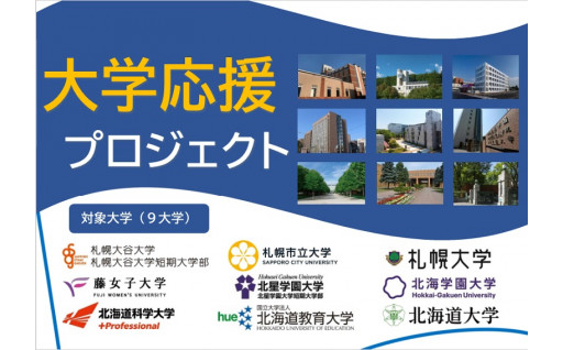 大学応援プロジェクト（市内大学が行う公益的な取組や大学間連携の促進等に対する支援）